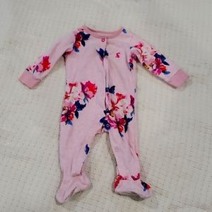 Pink & Purple Flower Pajama Set (3-6 month)